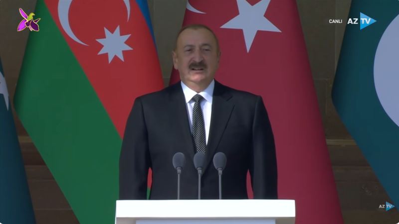 İlham Əliyevin Zəfər Paradında çıxışı - VİDEO 