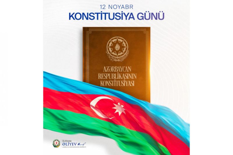 Prezident İlham Əliyev Konstitusiya Günü ilə bağlı paylaşım edib 