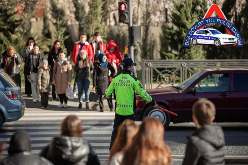 Yol polisi piyadalara xəbərdarlıq edib 