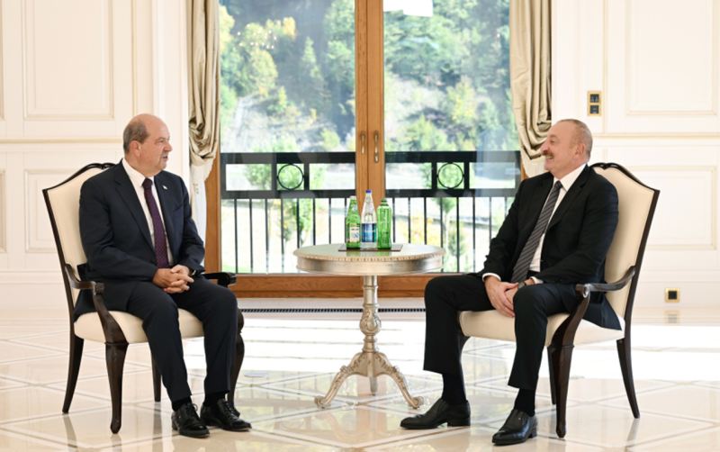 Prezident Ersin Tatarla görüşdü - Fotolar 