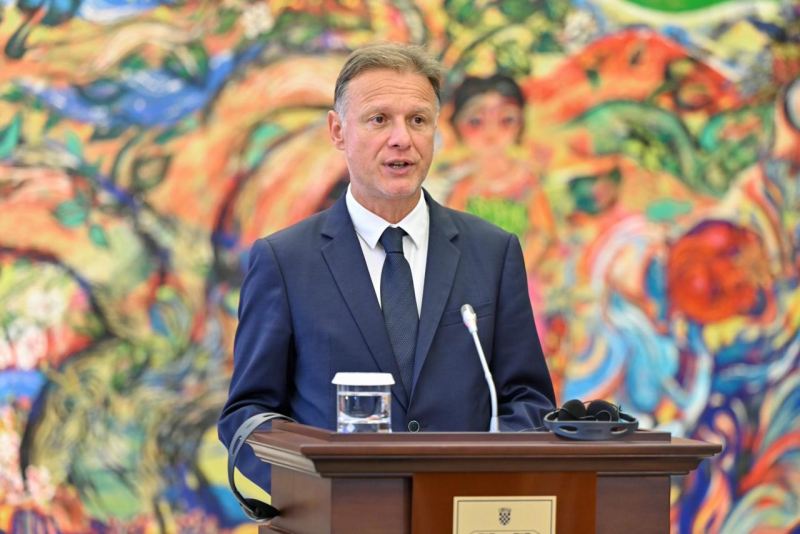 Sahibə Qafarova və Qordan Yandrokoviç bəyanatlarla çıxış ediblər - Fotolar 