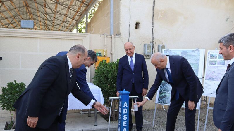 ADSEA tərəfindən daha bir kənd içməli su ilə təmin olunub - FOTO 