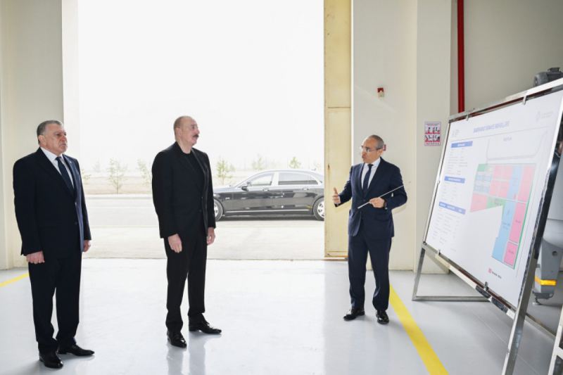 Prezident Sabirabadda açılan müəssisəsinin fəaliyyəti ilə tanış olub 