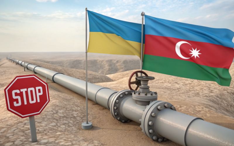 Azərbaycan qazının Ukraynaya nəqli dayandırıldı 