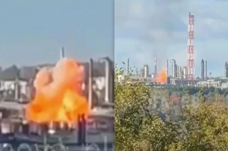 Ukrayna  Rusiyanın neft emalı zavodunu vurub 