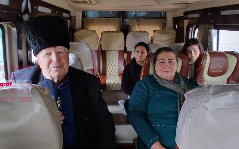 Növbəti köç karvanı Ağdərənin Həsənriz kəndinə çatdı - FOTO 