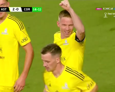 FC Astana – Corvinul 3-0, ACUM | Gazdele se desprind și calificarea pare din ce în ce mai departe pentru echipa lui Maxim.