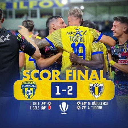 Superliga: Unirea Slobozia – Petrolul Ploiești, scor 1-2