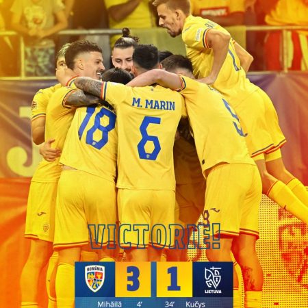 România a învins Lituania cu 3-1