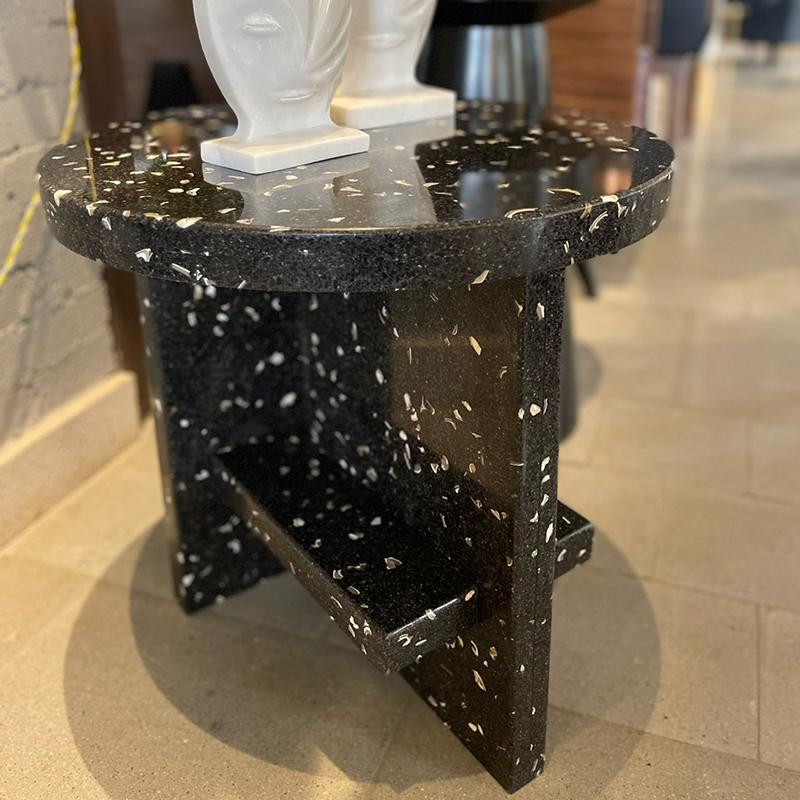 Engineered Black Side Table