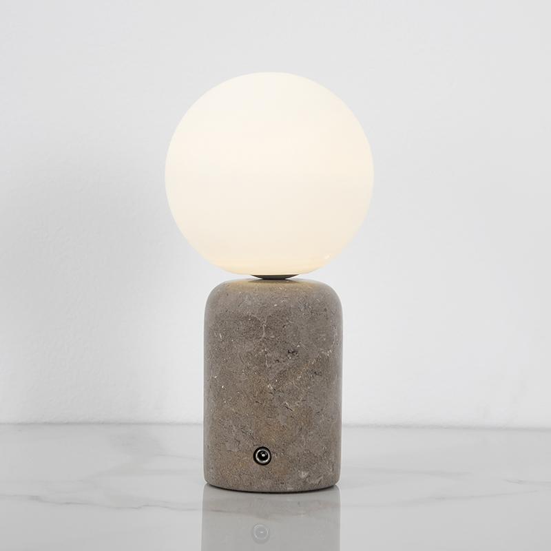 The Nuuk Table Lamp | Nero Marquina | Cordless - Rechargable