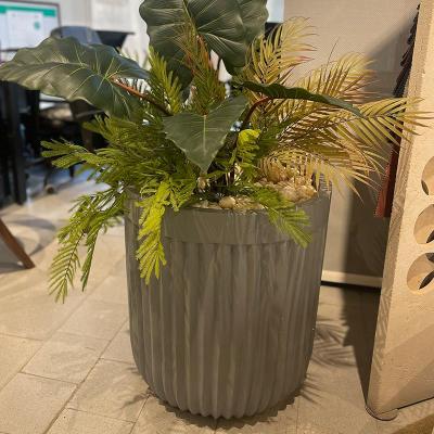 Ribbed Plant Pot