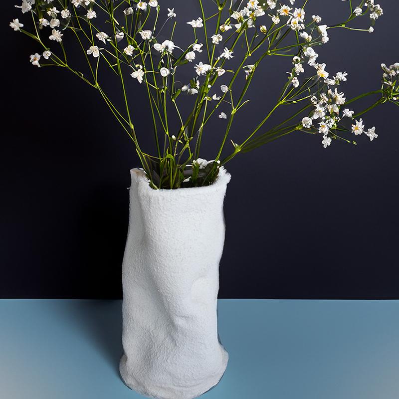 White Wave Vase (Long)