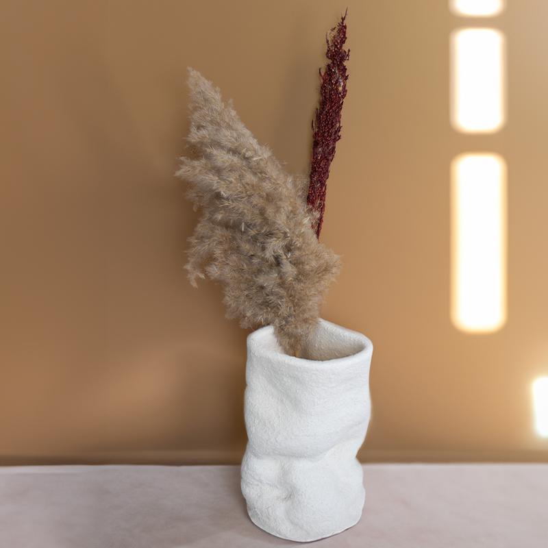 White Wave Vase (Long)