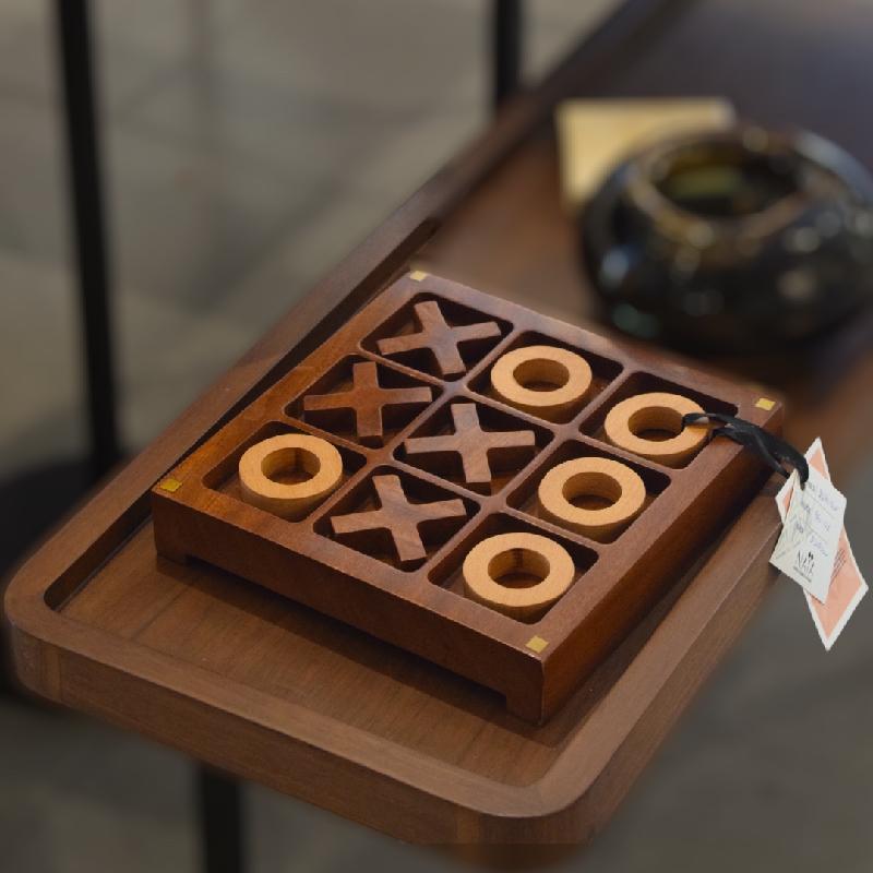 Wooden XO board game