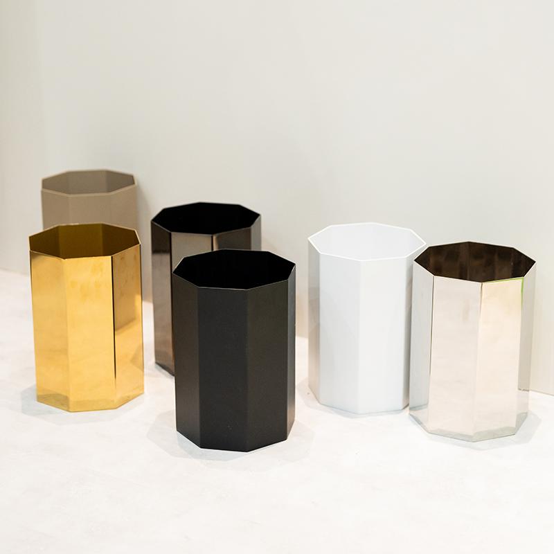 OCTAGONAL trash bin