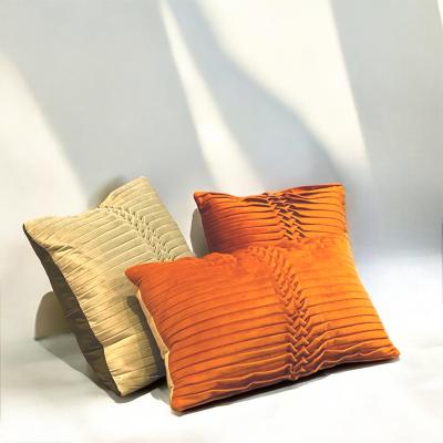 Orange Pleated CUSHION