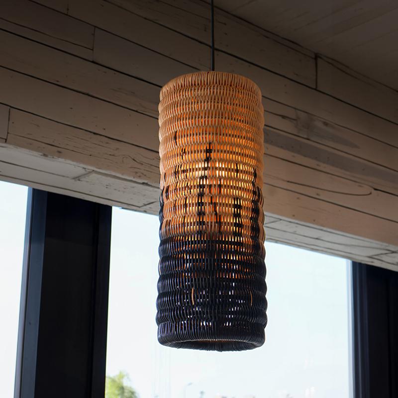 Beige and Black Chandelier