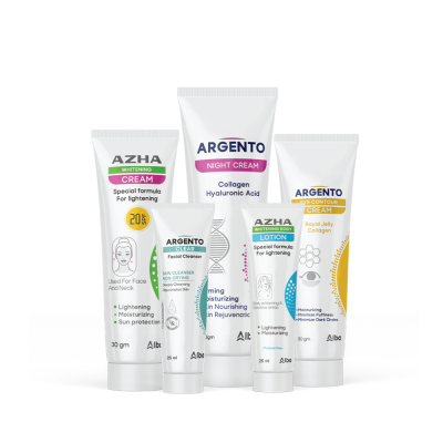 Argento Clear Facial Cleanser 25 ml +Argento Eye Contour Cream 30 gm+Argento Night Cream 60 gm+Azha Whitening Lotion 25 ml+Azha Whitening Cream 30 gm