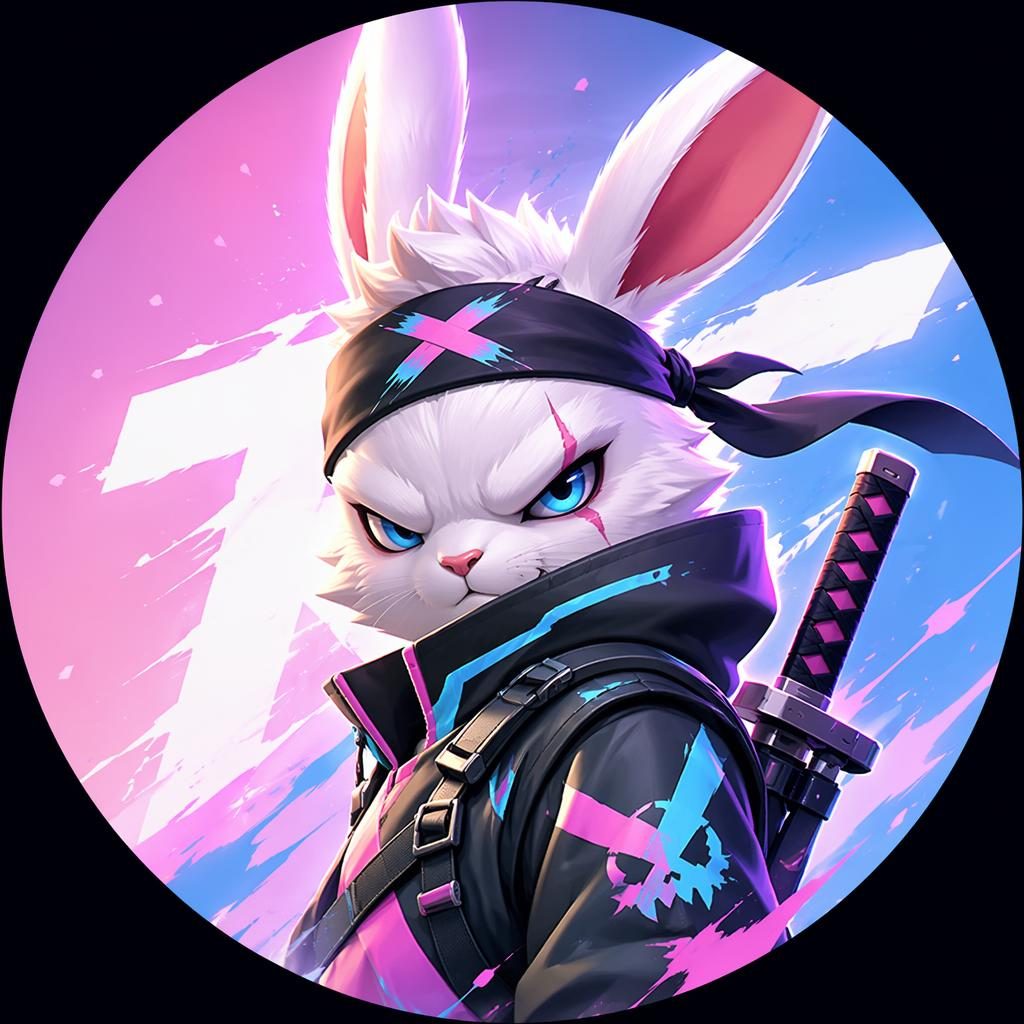 Ilustración plana de un avatar animal centrado, con paleta pastel, degradado suave y estilo limpio para foto de perfil.