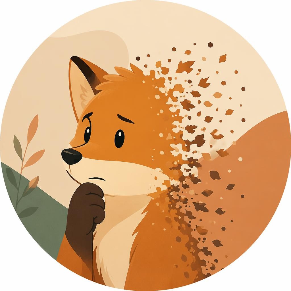 Avatar de animal en ilustración plana, centrado, con paleta cálida tierra y diseño legible para foto de perfil.