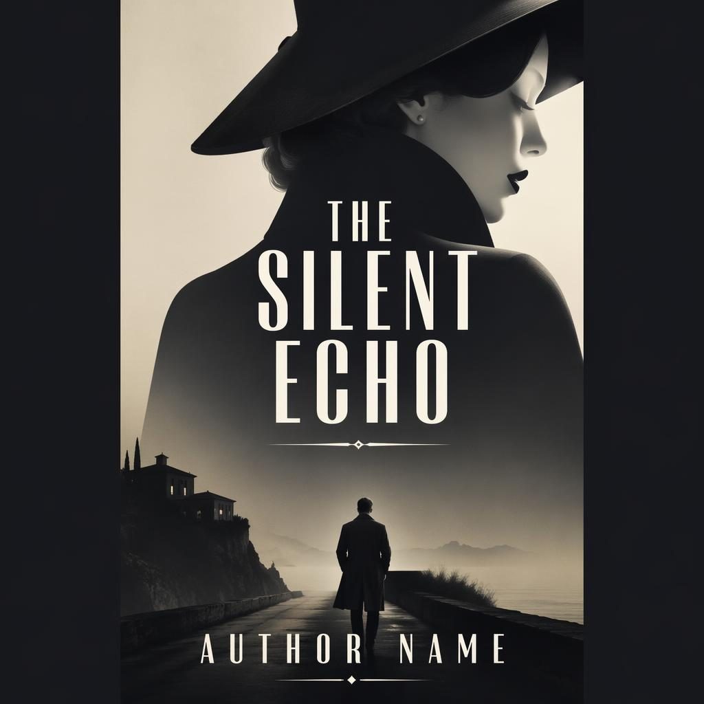 Print-ready 5:8 book cover with minimalist gradient, vintage retro thriller styling, soft romantic mood, and sharp placeholder text.