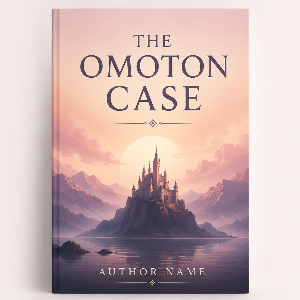 Print-ready 5:8 book cover with a pastel gradient, sharp title and author placeholders, and a bold minimalist fantasy look.