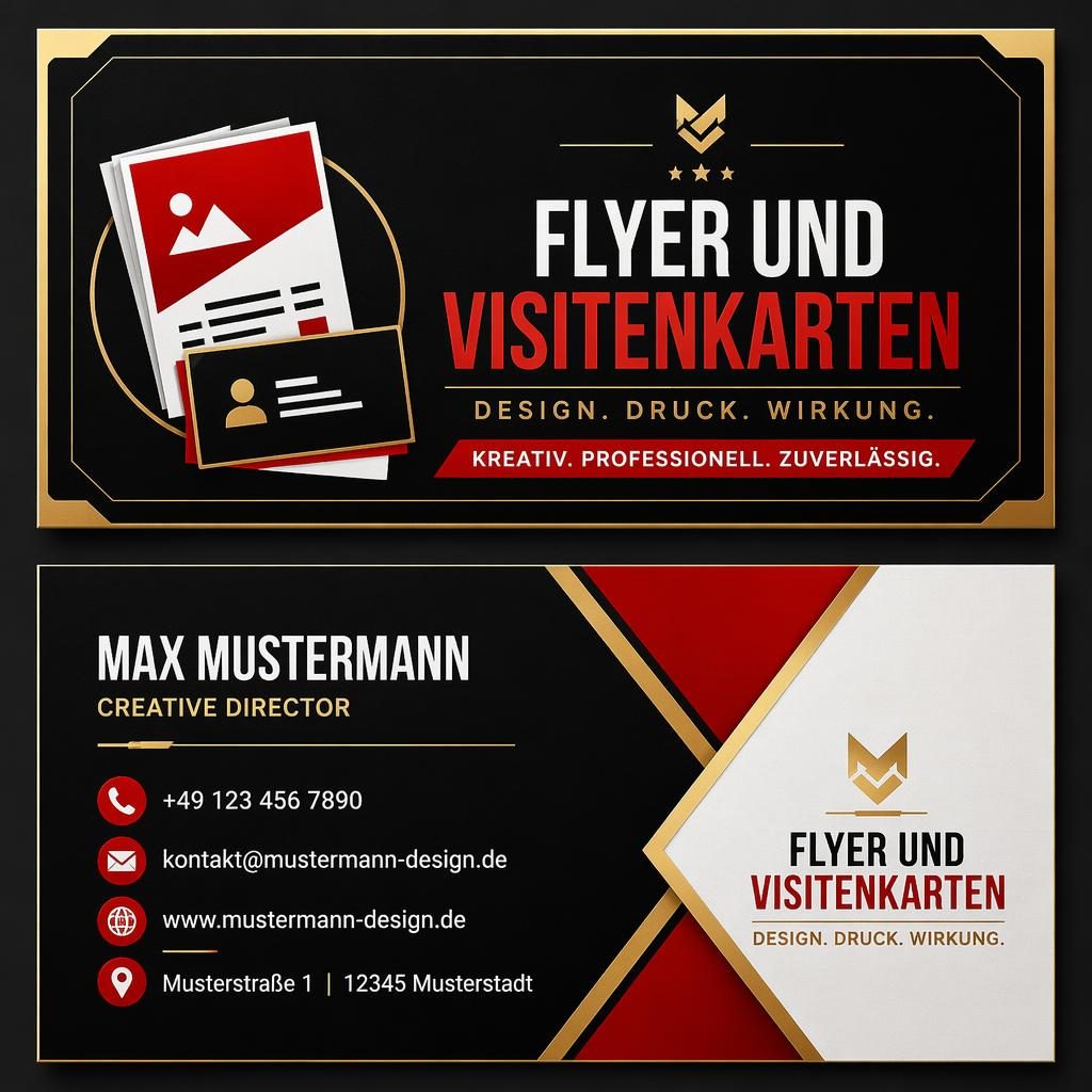 Print-ready business card design for flyer und visitenkarten, flyer und visitenkarten at flyer und visitenkarten (agency