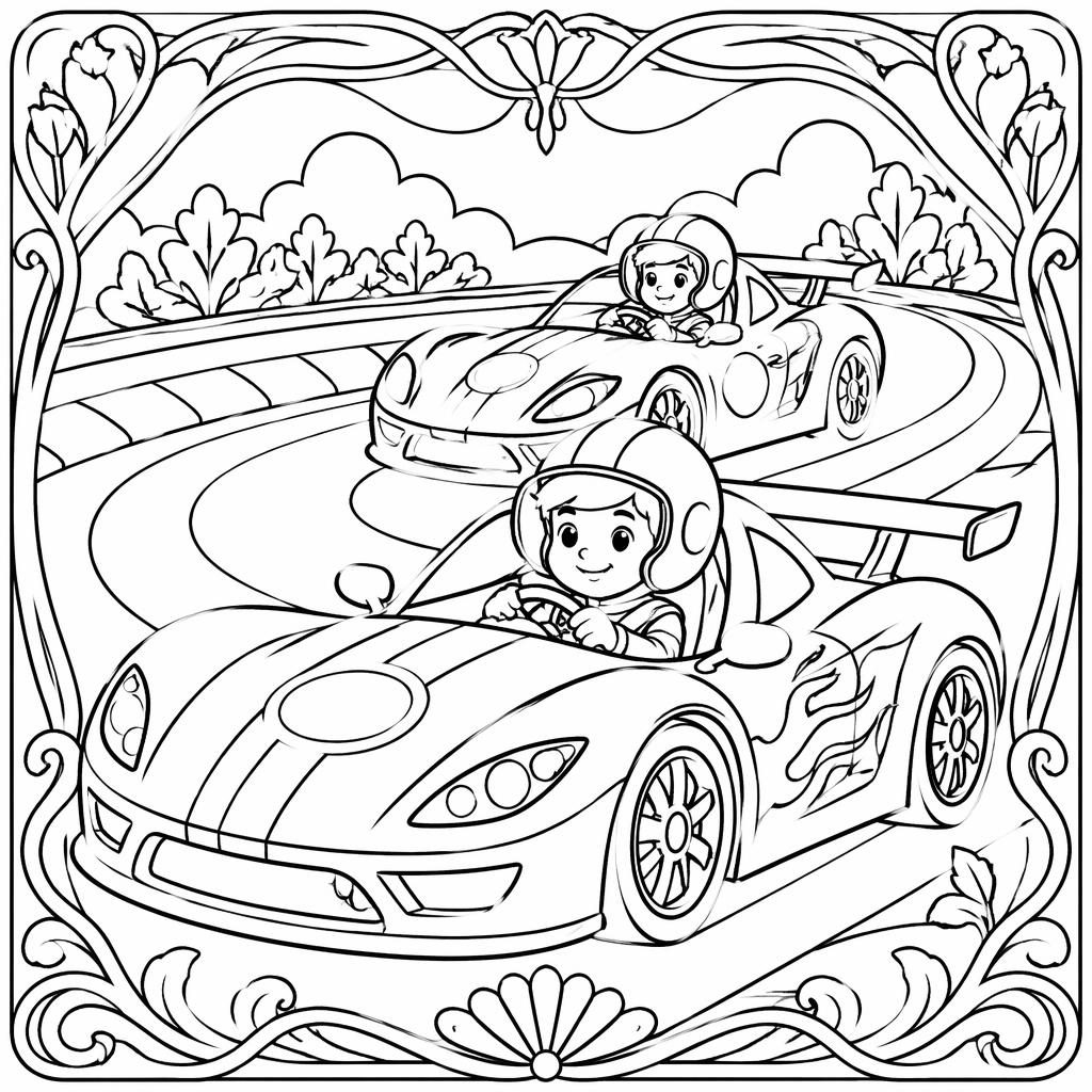 Ilustración en blanco y negro de una flauta con contornos limpios, estilo art nouveau, lista para colorear.