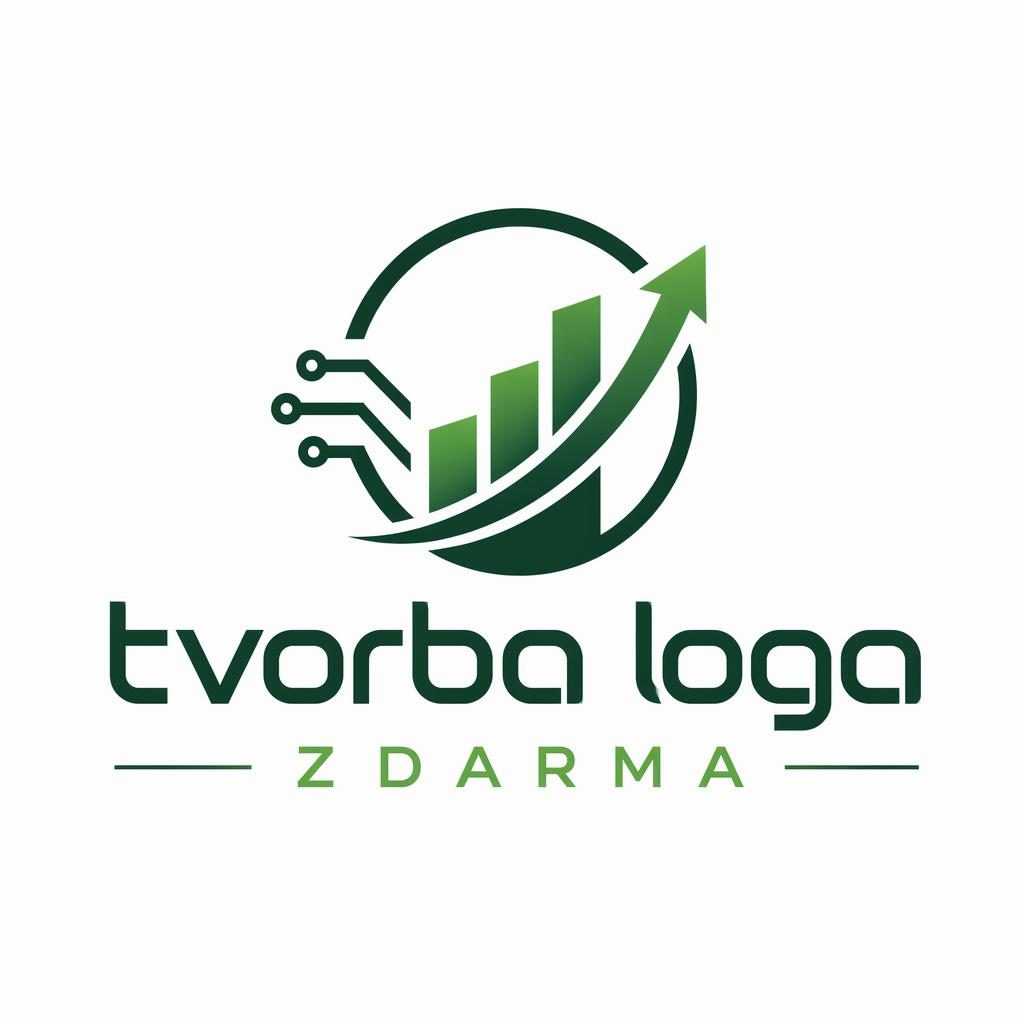 Futuristické fintech logo v lesně zelené barvě, kombinace ikony a wordmarku na neutrálním pozadí.