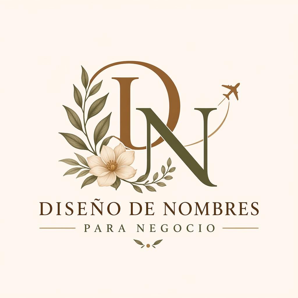 Logo monograma botánico en tonos tierra cálidos, centrado sobre fondo neutro, con tipografía elegante y estilo vectorial limpio.