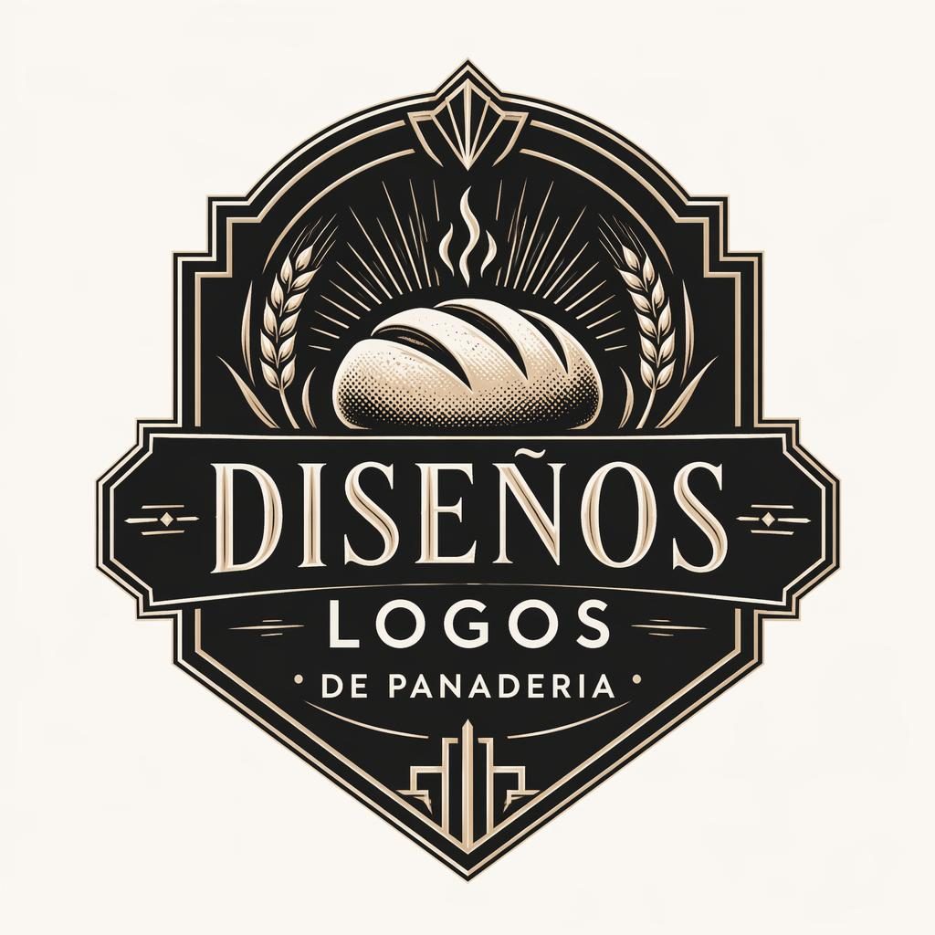 Logo emblema estilo art déco gaming en paleta monocroma elegante, centrado sobre fondo neutro con tipografía integrada.