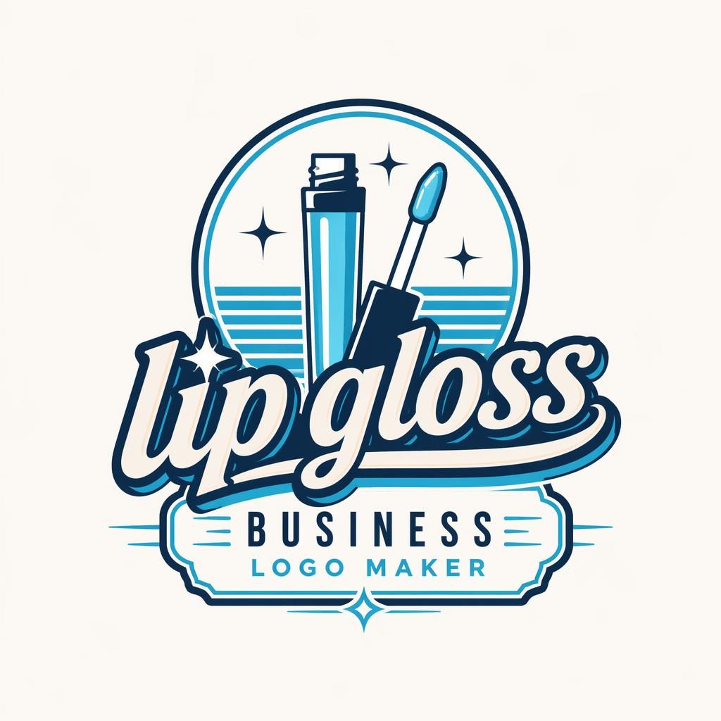 Vintage retro wordmark logo with icon in tech blue and cyan, centered on a neutral background in a clean vector style.
