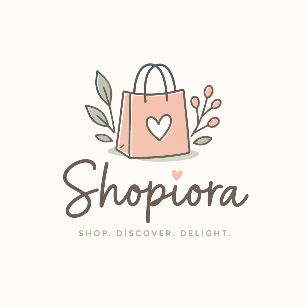 Centered hand-drawn pastel business logo with a combination wordmark and organic icon on a neutral background.