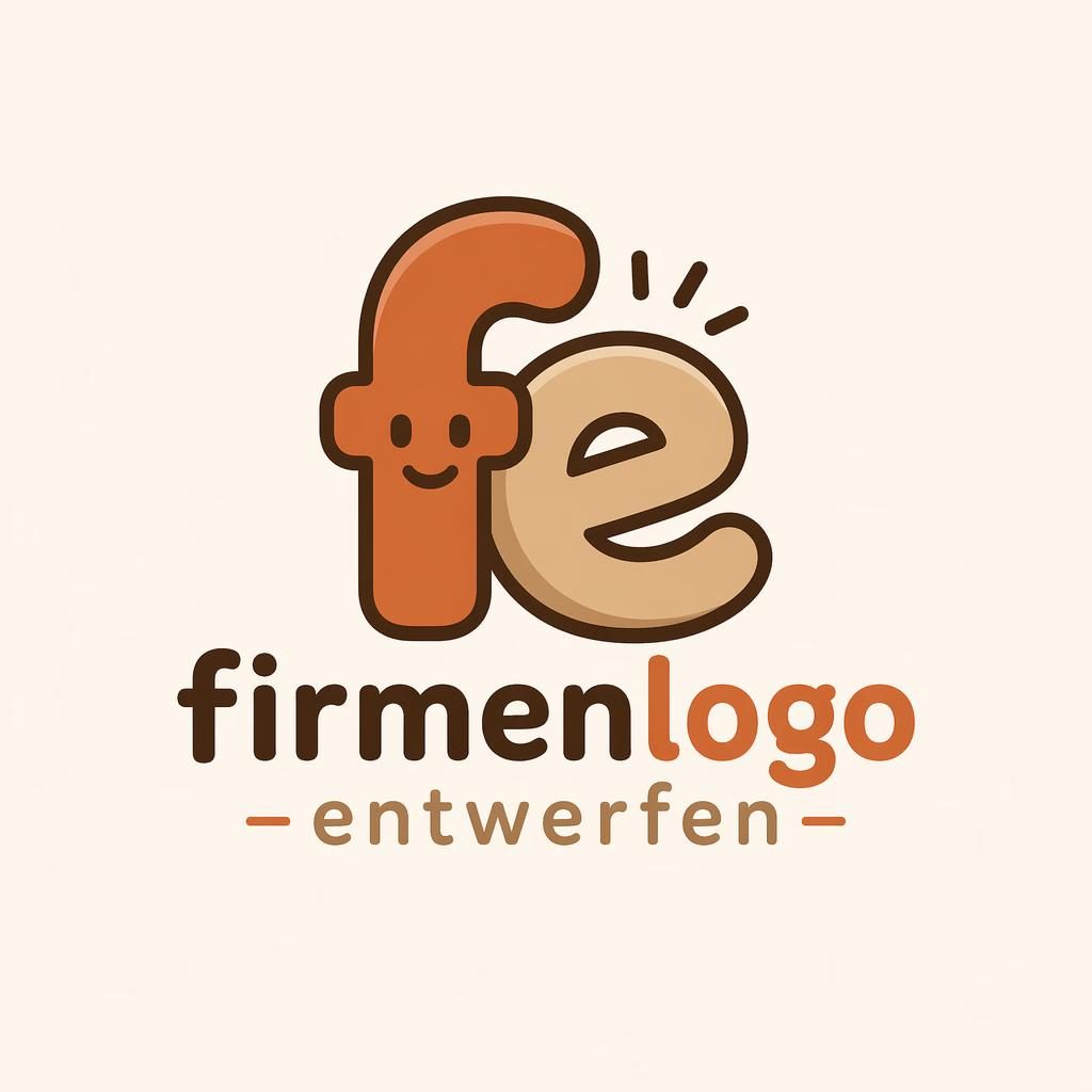 Zentriertes Lettermark-Logo für eine SaaS-Marke in warmen Erdtönen, verspielt-cartoonhaft auf neutralem Hintergrund.