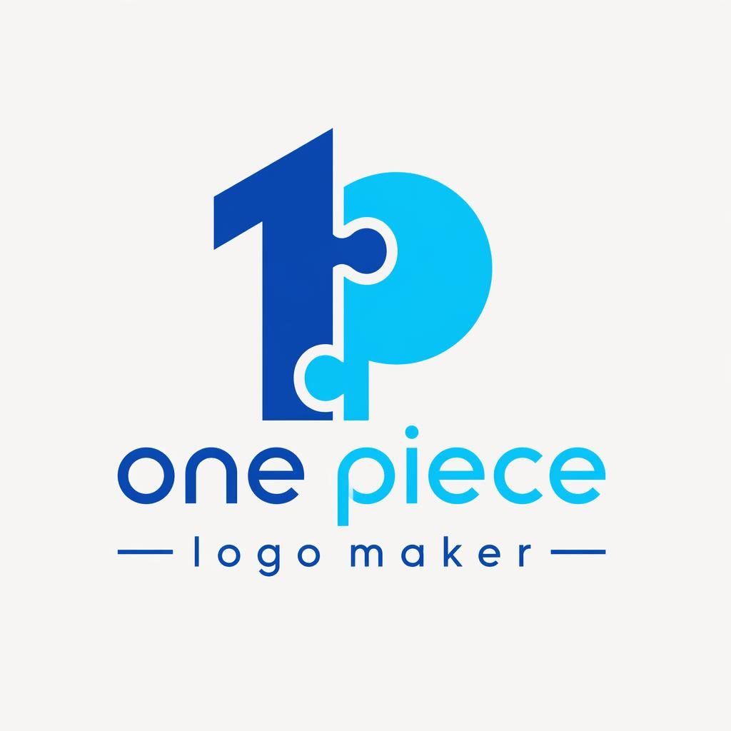 Centered Bauhaus-style logo with wordmark and icon in tech blue and cyan on a neutral square background.