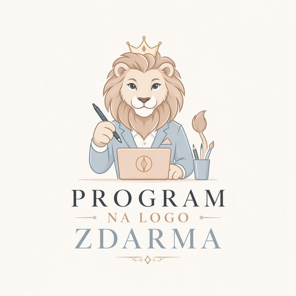 Elegantní vektorové maskot logo s jemným pastelovým serif písmem na neutrálním pozadí ve čtvercovém formátu.