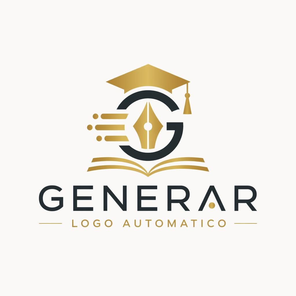 Logotipo wordmark con icono para generar logo automatico, estilo suizo, negro y dorado, centrado sobre fondo neutro.