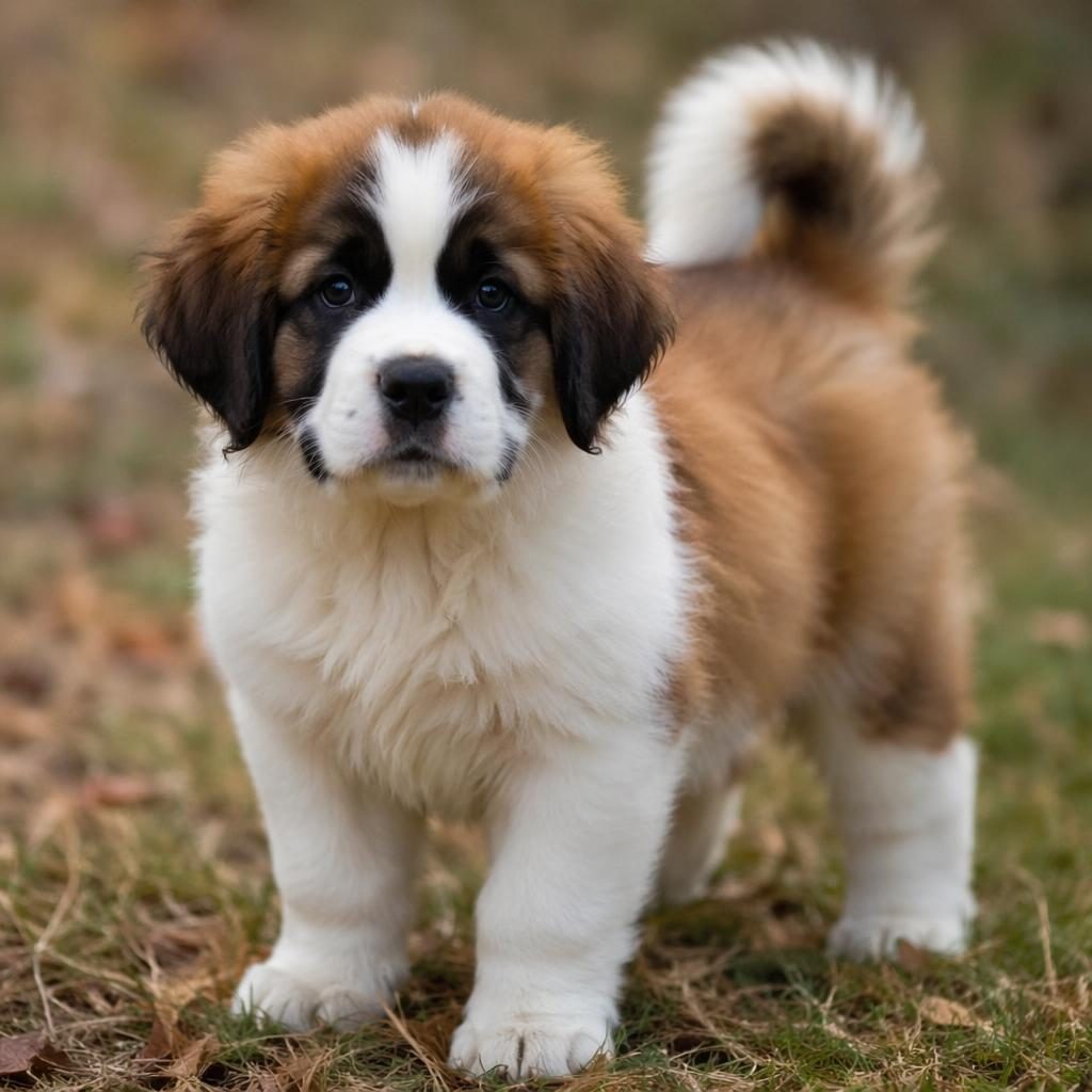 Ein einzelner Dackel-Golden-Retriever-Welpe im Freien vor neutralem Hintergrund, freundlich, gepflegt und fotorealistisch.