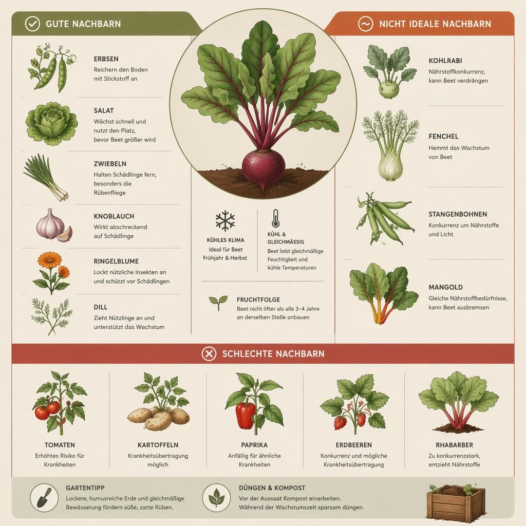 Gardening infographic about: composting beginner. Archetype: vegetable garden layout. Climate: cool / nordic. Style: min