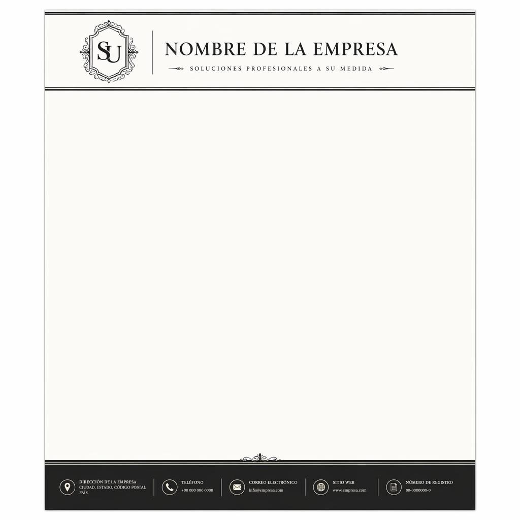 Plantilla A4 vertical de cartas membretadas de empresas con banda superior, logo y nombre de empresa de marcador.