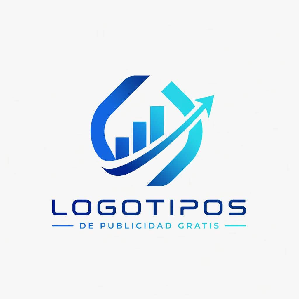 Logotipo abstracto fintech en azul y cian, centrado sobre fondo neutro, con tipografía moderna y estilo vectorial limpio.