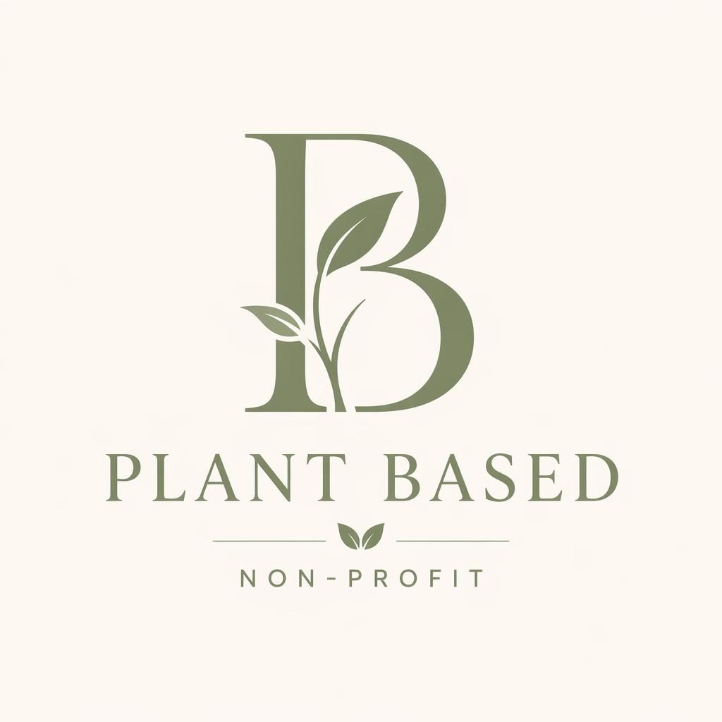 Centered lettermark logo concept in elegant serif with sage and cream colors on a neutral square background.