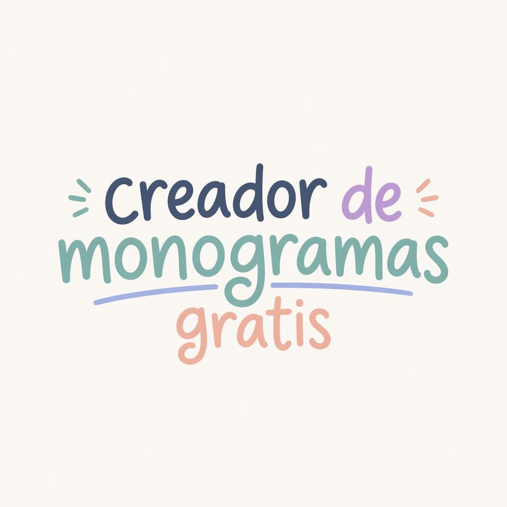 Logo wordmark centrado con tipografía orgánica dibujada a mano en tonos pastel suaves sobre fondo neutro