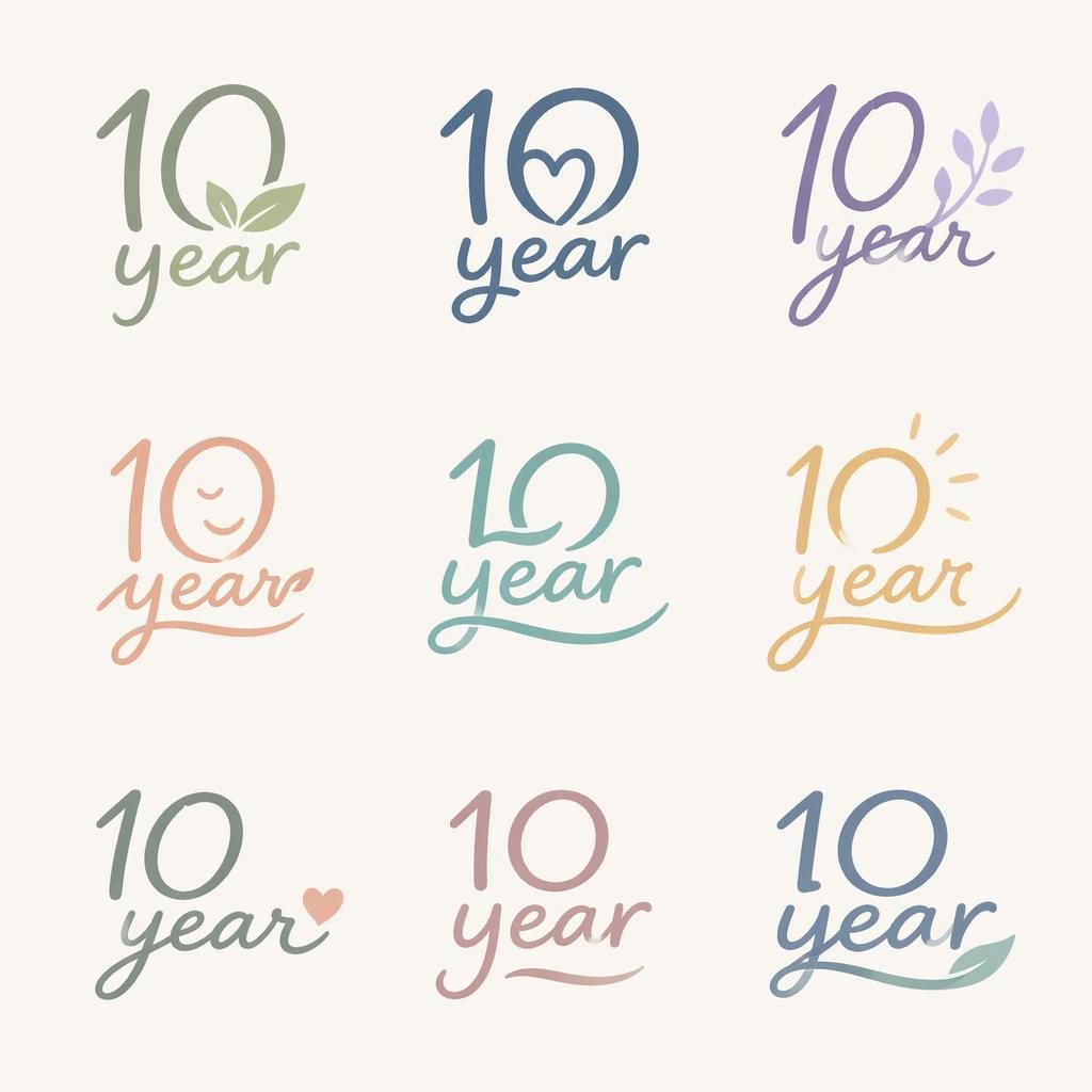 Centered hand-drawn wordmark logo in soft pastel colors on a neutral background, clean vector style for healthcare branding