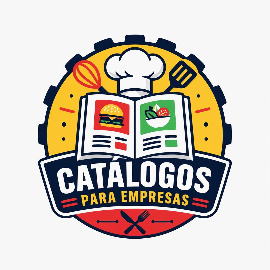 Logo emblema centrado con tipografía a medida, estilo industrial audaz y paleta primaria sobre fondo neutro