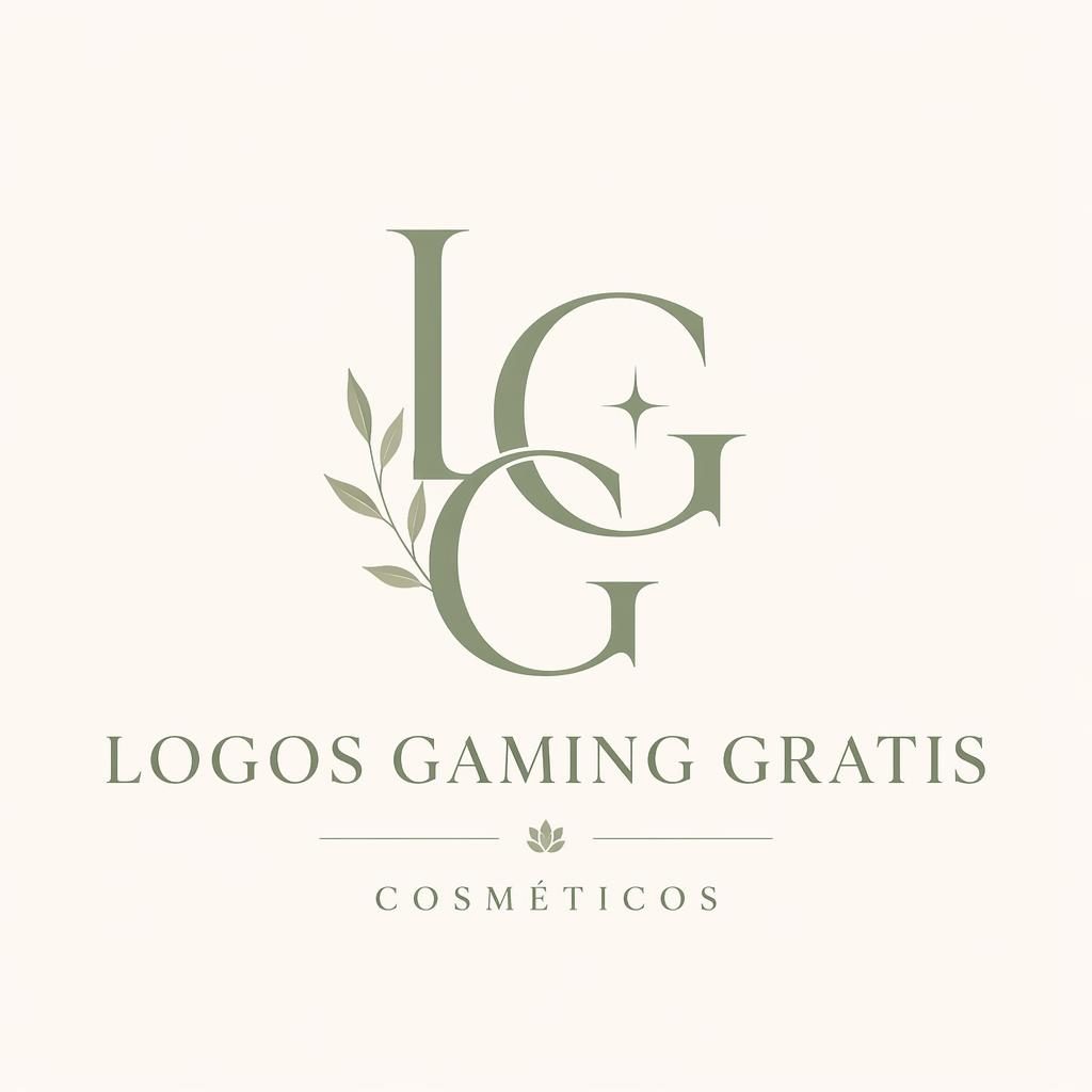 Logo monograma con serif elegante en tonos salvia y crema, composición centrada sobre fondo neutro, estilo vectorial limpio.