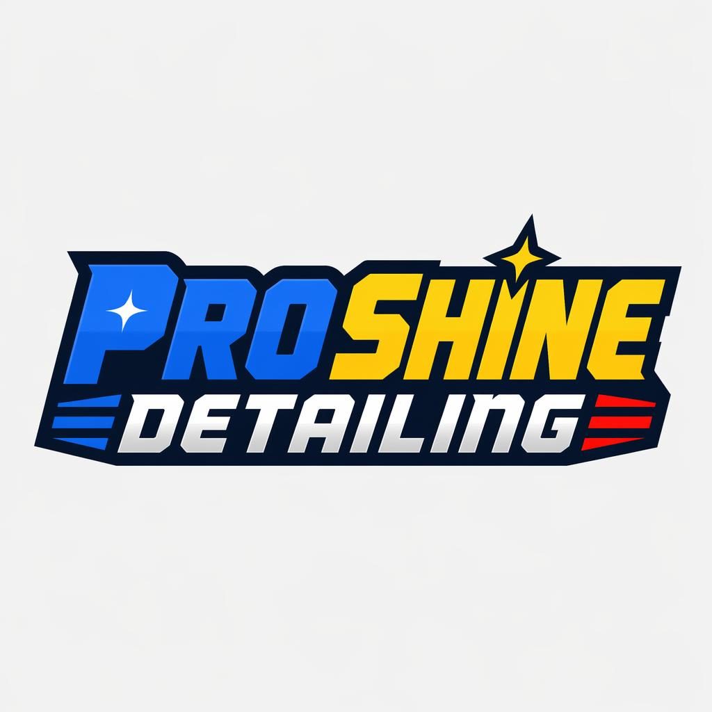 Centered wordmark logo concept with bold industrial typography, playful primary colors, on a neutral square background.