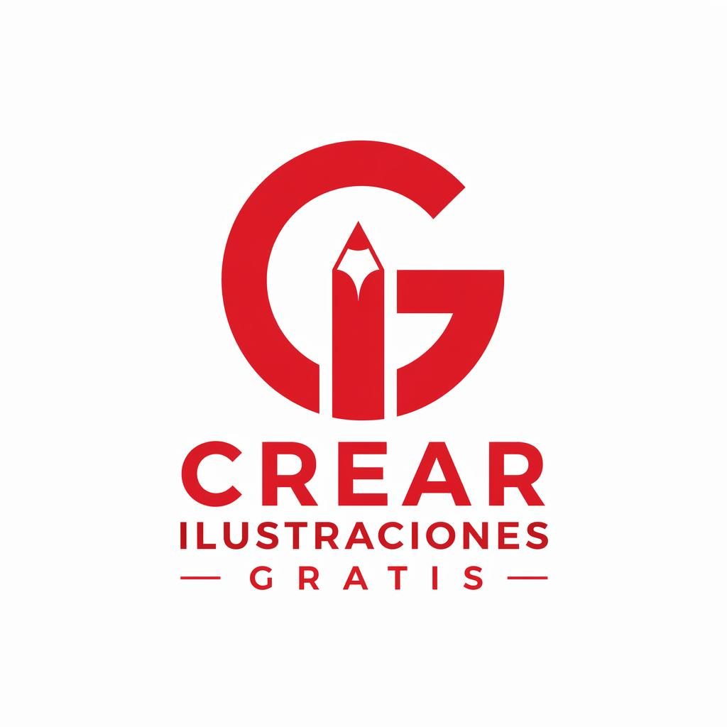 Logo monograma geométrico en rojo y blanco con tipografía moderna centrada sobre fondo neutro, estilo vectorial limpio.