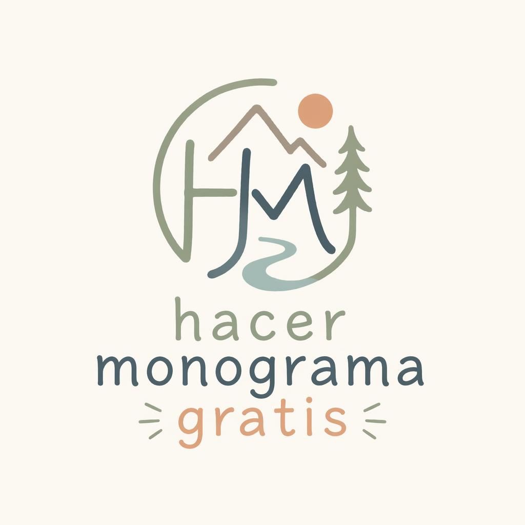 Logo abstracto dibujado a mano en tonos pastel suaves, con nombre de marca en tipografía orgánica sobre fondo neutro.